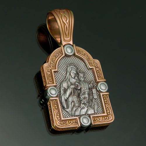 Нательный образ Девы Марии  от ювелирной фирмы "Стиль"