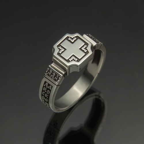 Православное серебряное кольцо 1057 от ювелирной фирмы "Стиль" по цене 230 руб.