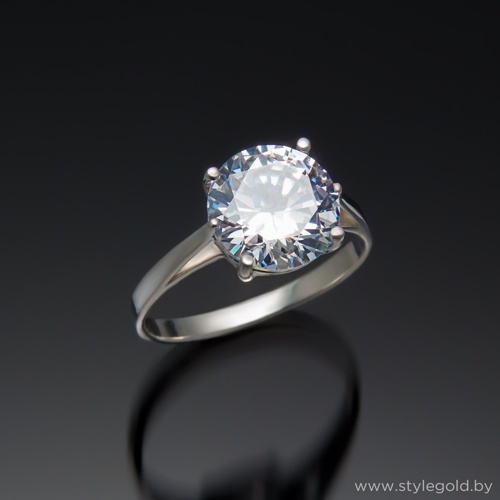 Кольцо с крупным камнем 1024 от ювелирной фирмы "Стиль" по цене 98 руб.