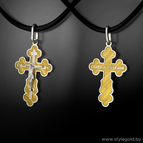 Крест с позолотой 3008 от ювелирной фирмы "Стиль" по цене 345 руб.