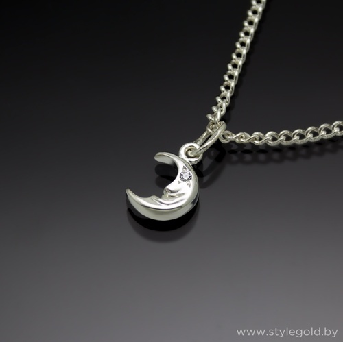 Подвеска для цепочек и браслетов луна 3021 от ювелирной фирмы "Стиль" по цене 37.5 руб.