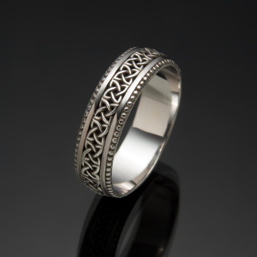 Серебряное кольцо с кельтским узором 1037 от ювелирной фирмы "Стиль" по цене 185 руб.