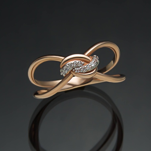 Золотое кольцо К104 от ювелирной фирмы "Стиль" по цене 1045.5 руб.