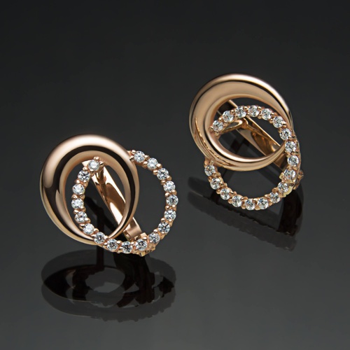 Серьги круглой формы с69 от ювелирной фирмы "Стиль" по цене 1258 руб.