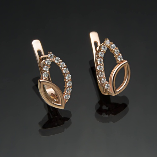 Сережки с камнями с68 от ювелирной фирмы "Стиль" по цене 814.5 руб.