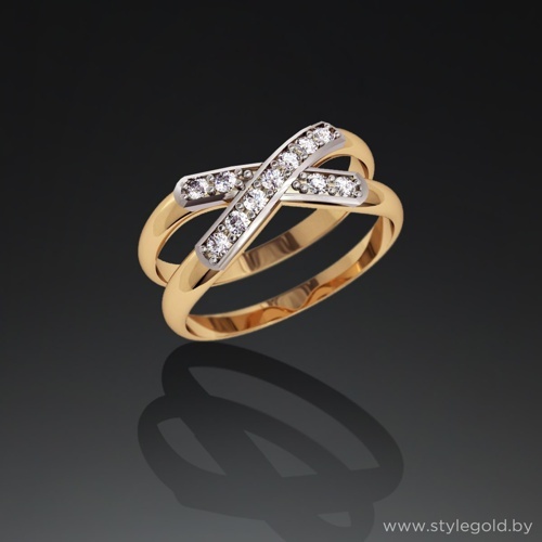 Кольцо бесконечность к39 от ювелирной фирмы "Стиль" по цене 1075 руб.