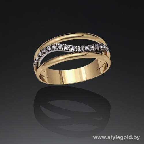 Кольцо к43 от ювелирной фирмы "Стиль" по цене 998.5 руб.