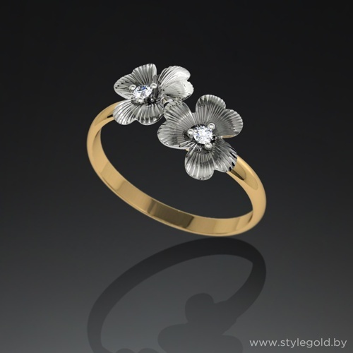 Кольцо с бриллиантами к53 от ювелирной фирмы "Стиль" по цене 1153 руб.
