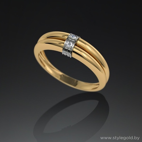 Кольцо с бриллиантами к55 от ювелирной фирмы "Стиль" по цене 1119.5 руб.