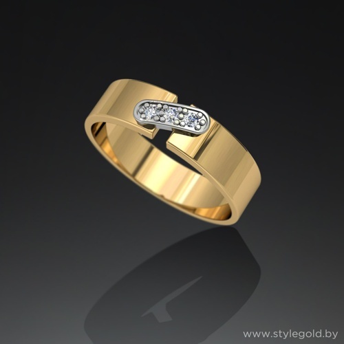 Кольцо с бриллиантами к60 от ювелирной фирмы "Стиль" по цене 1875.5 руб.