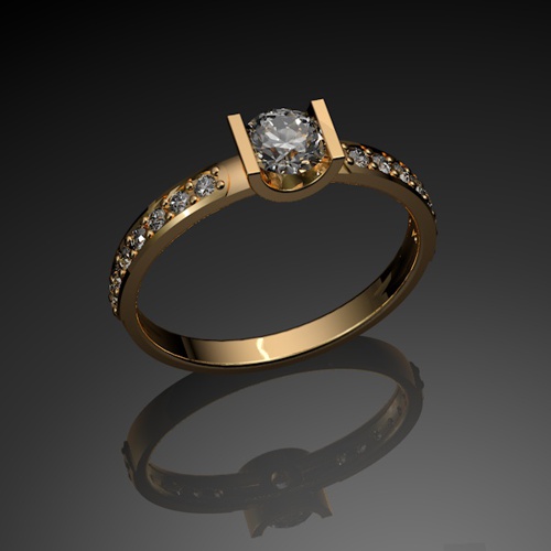 Помолвочное кольцо к67 от ювелирной фирмы "Стиль" по цене 906.5 руб.