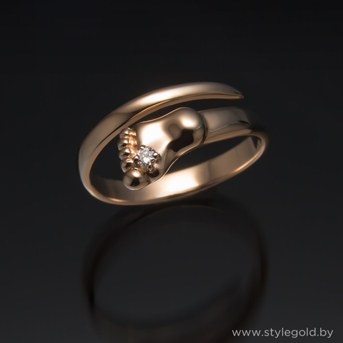Кольцо с бриллиантом "Ножка младенца" к72 от ювелирной фирмы "Стиль" по цене 1885 руб.
