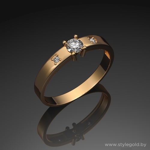 Кольцо с бриллиантами к74 от ювелирной фирмы "Стиль" по цене 2980.5 руб.