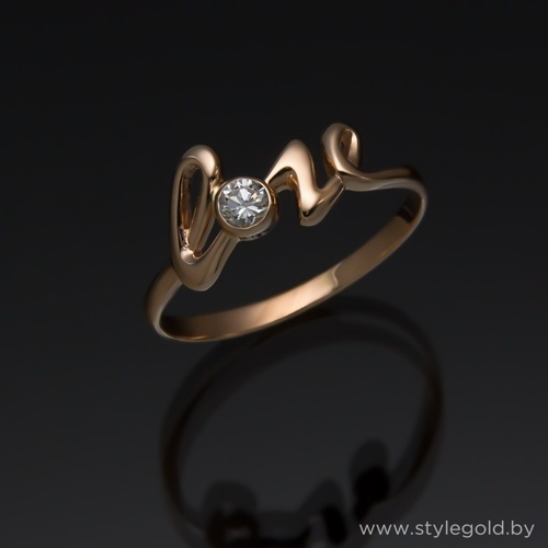 Кольцо LOVE к89 от ювелирной фирмы "Стиль" по цене 458 руб.