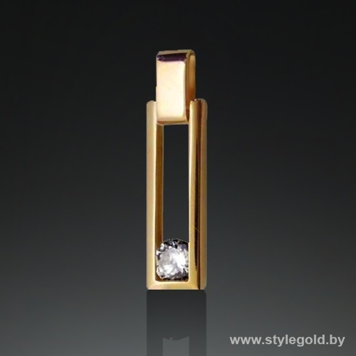 Кулон с двигающимся камнем кн03 от ювелирной фирмы "Стиль" по цене 564.5 руб.