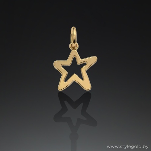 Подвеска для цепей и браслетов "Звездочка" кн51 от ювелирной фирмы "Стиль" по цене 119 руб.