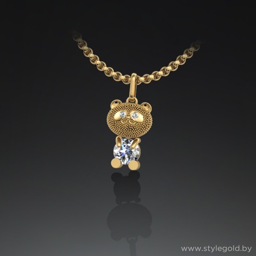 Кулон "Медвежонок панда" кн56 от ювелирной фирмы "Стиль" по цене 413 руб.