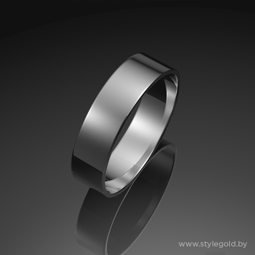 Обручальное кольцо из белого золота "Американка" ко15-5б от ювелирной фирмы "Стиль" по цене 937.5 руб.