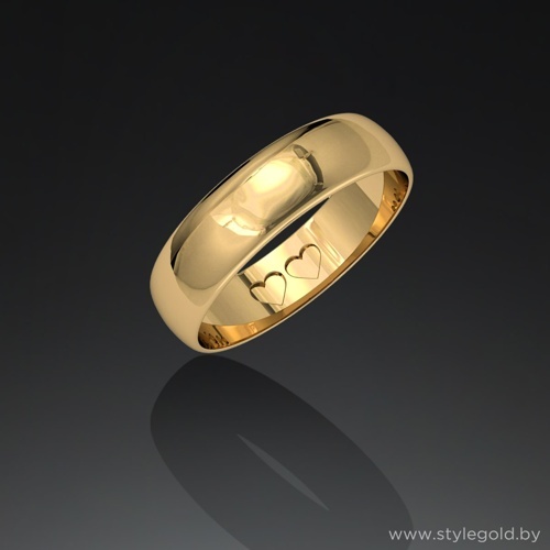 Обручальное кольцо "Два сердца" ко17 от ювелирной фирмы "Стиль" по цене 1026 руб.