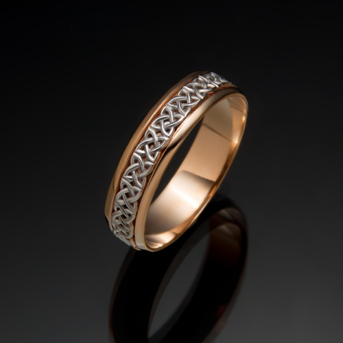 Обручальное кольцо с кельтской вязью. ко28 от ювелирной фирмы "Стиль" по цене 1326 руб.