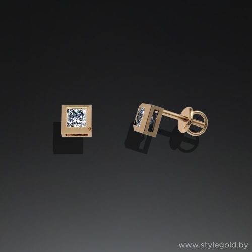Серьги с02 от ювелирной фирмы "Стиль" по цене 608 руб.