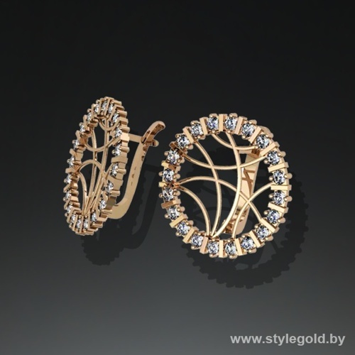 Серьги с16 от ювелирной фирмы "Стиль" по цене 2177.5 руб.