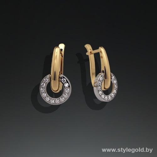 Серьги с34 от ювелирной фирмы "Стиль" по цене 1033 руб.