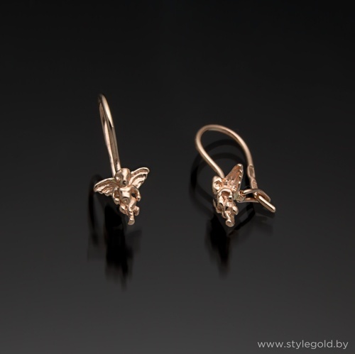 Серьги "ангелочки" с35 от ювелирной фирмы "Стиль" по цене 475 руб.