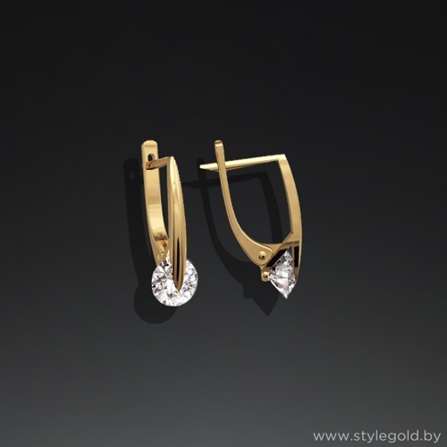 Серьги с36 от ювелирной фирмы "Стиль" по цене 683.5 руб.