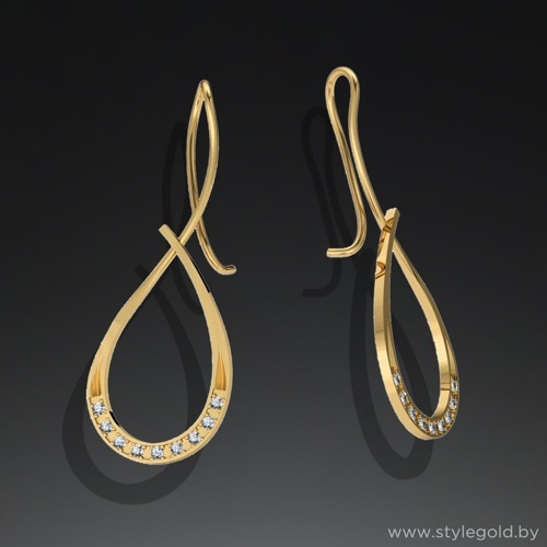 Серьги с39 от ювелирной фирмы "Стиль" по цене 957 руб.