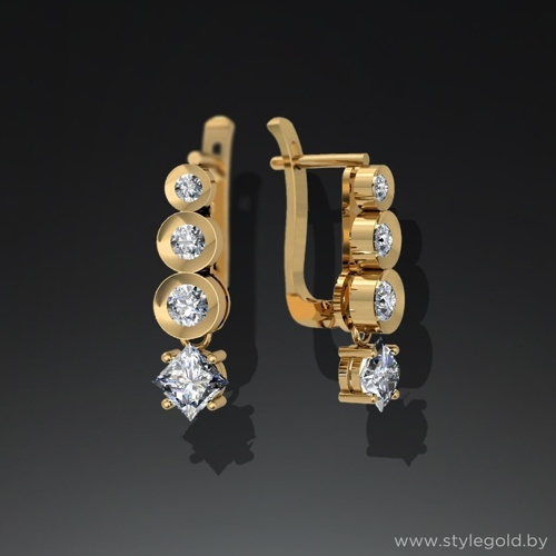 Серьги с47 от ювелирной фирмы "Стиль" по цене 1317 руб.