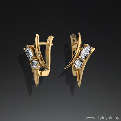 Серьги с48 от ювелирной фирмы "Стиль" по цене 1148 руб.