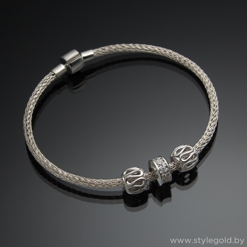 Браслет с шармами Набор 4 от ювелирной фирмы "Стиль"