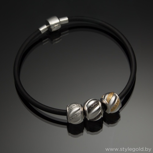 Браслет с шармами Набор 7 от ювелирной фирмы "Стиль"